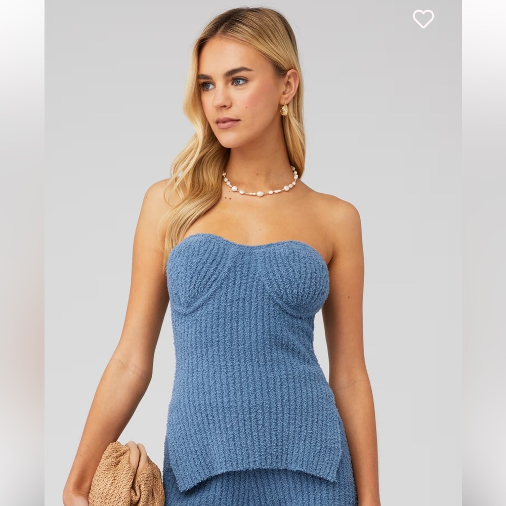 NWOT 4TH & RECKLESS LIRIA KNIT SOFT CORSET STYLE TOP